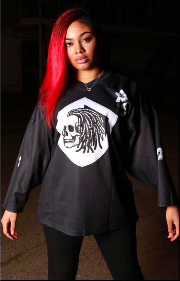 Black Steele Hockey Jersey