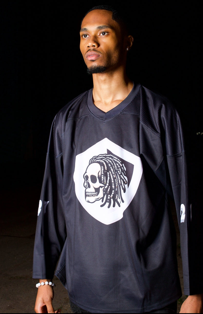 Black Steele Hockey Jersey